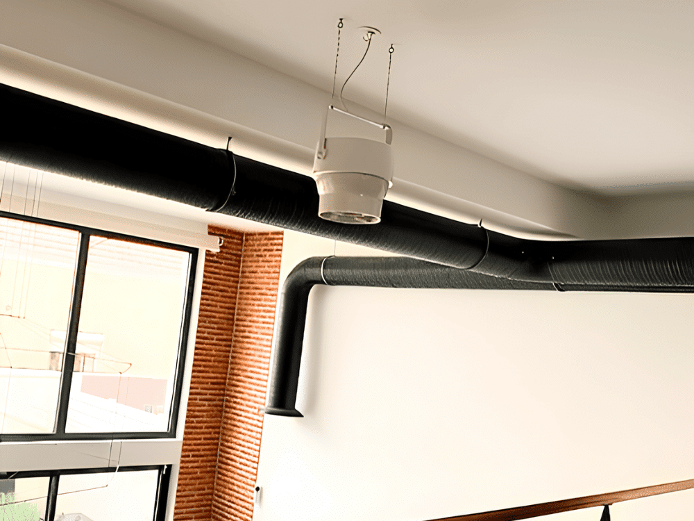Installation déstratificateur d'air Airius chez un particulier