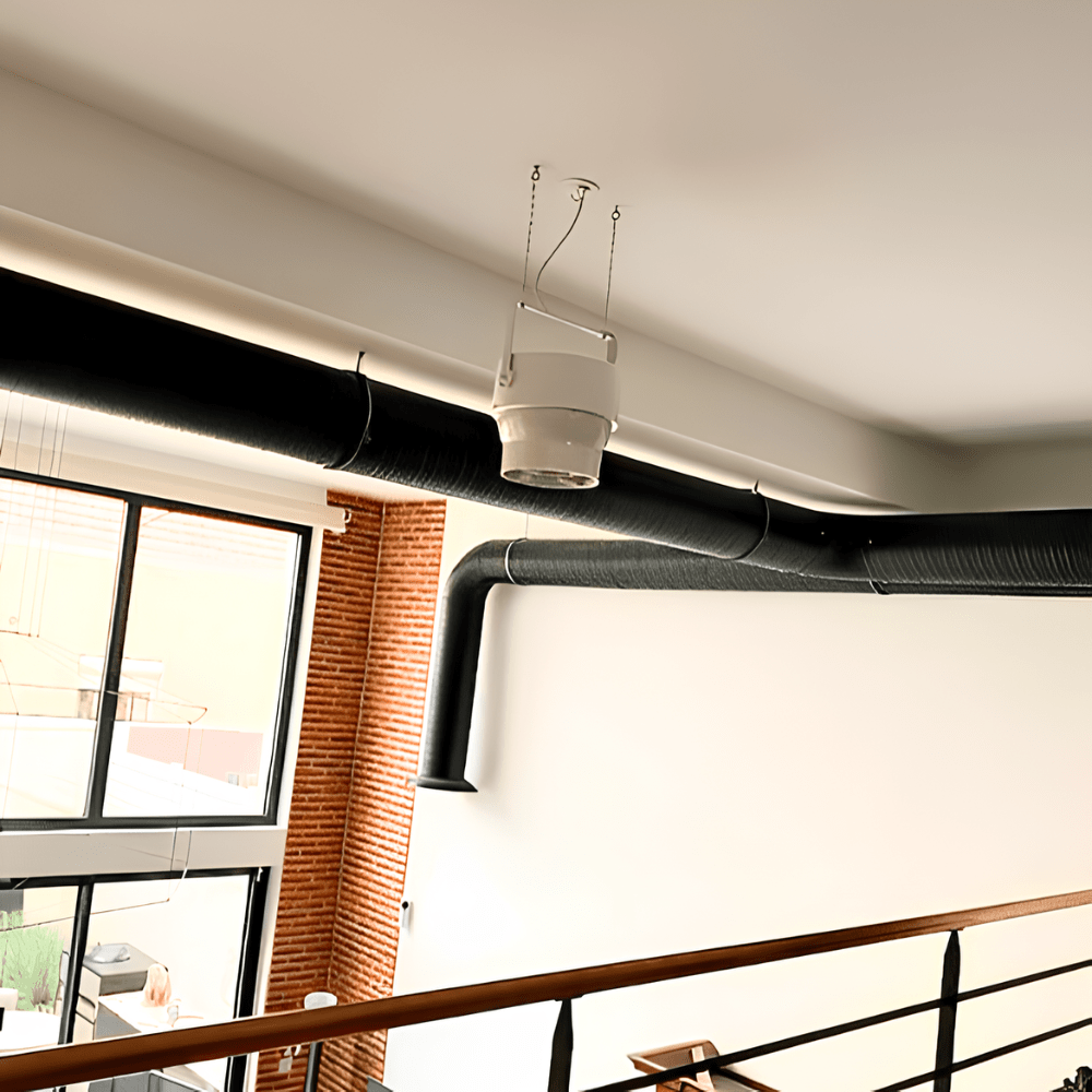 Installation déstratificateur d'air Airius chez un particulier