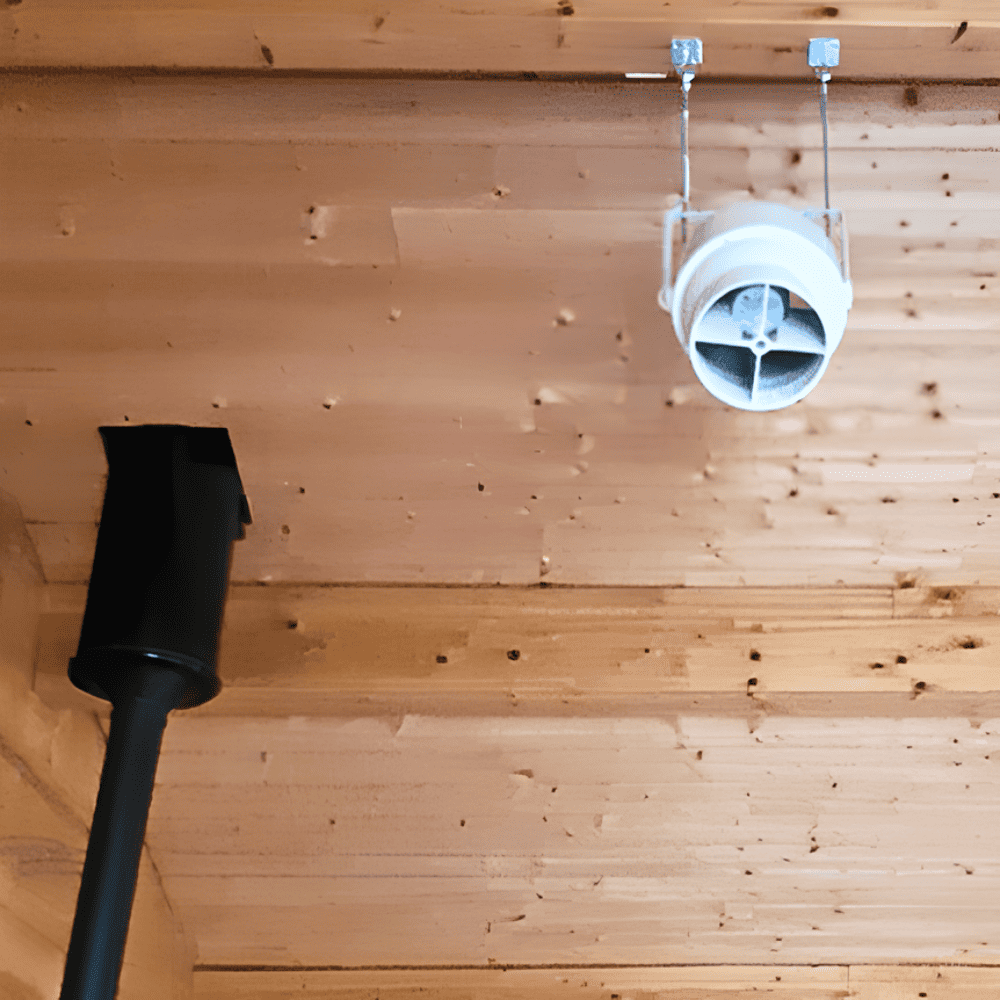 Installation déstratificateur d'air Airius chez un particulier