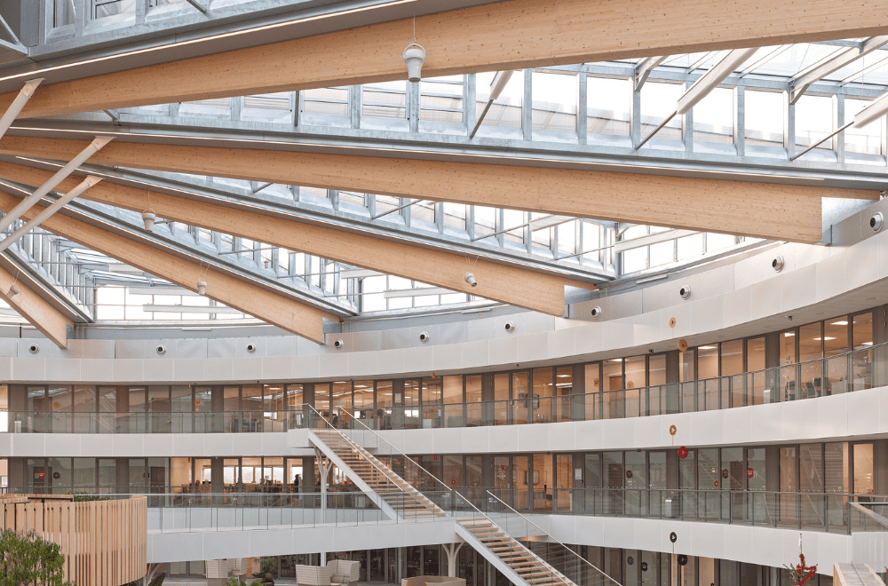 Installation de déstratificateurs Airius dans un campus