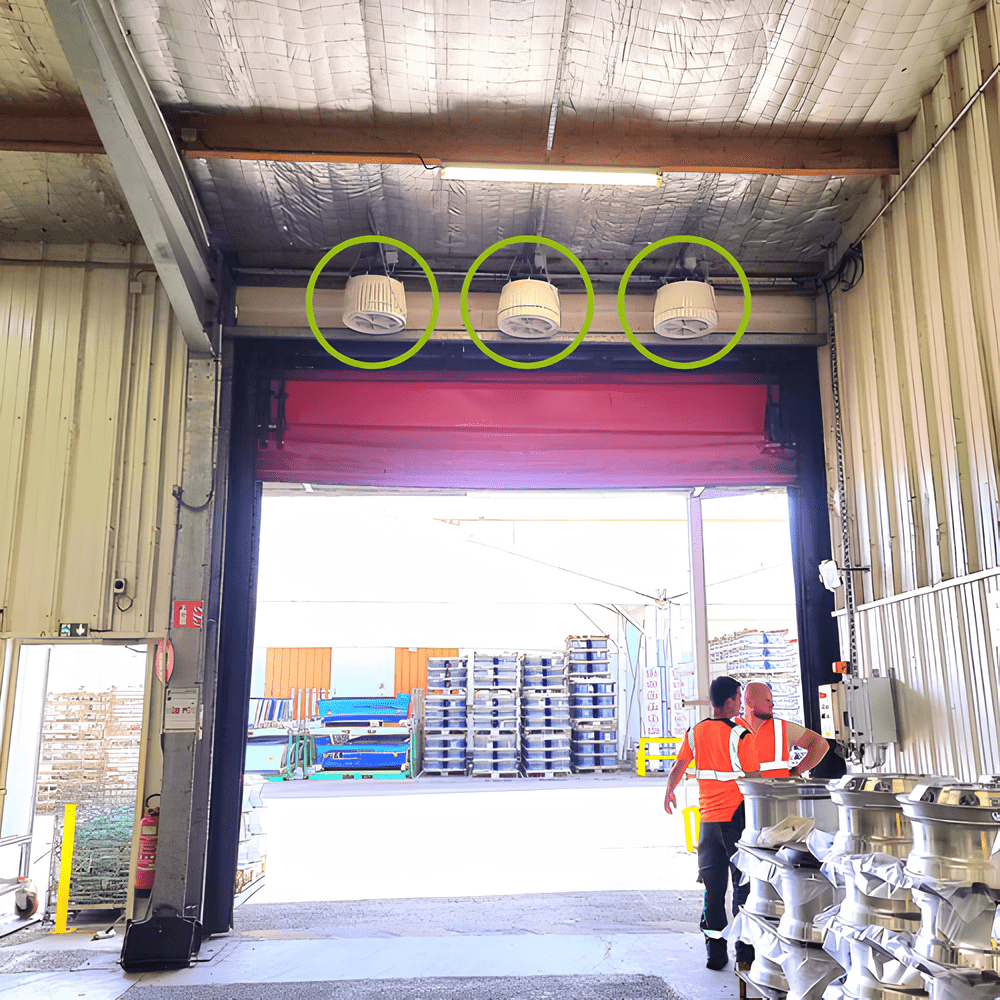 Luchtgordijn - Deurbewaking