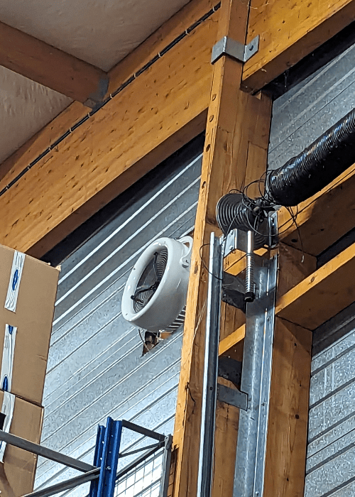 Installation d'appareils Airius dans l'usine Rapido