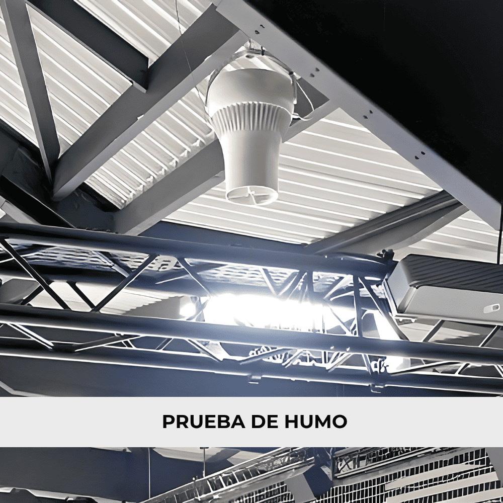 Prueba de humo con el desestratificador Airius