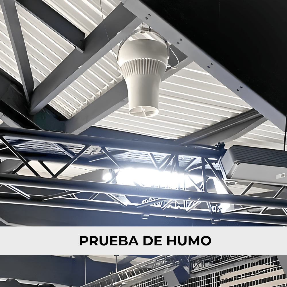 Prueba de humo con los desestratificadores Airius
